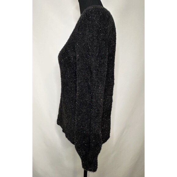 Soft Surrounding Ciara Sparkle Black Sweater Cozy Fluffy Women's Size XS NWT - Picture 2 of 9